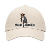 Malik English ecru AS Colour Access Cap 1130 front artwork.