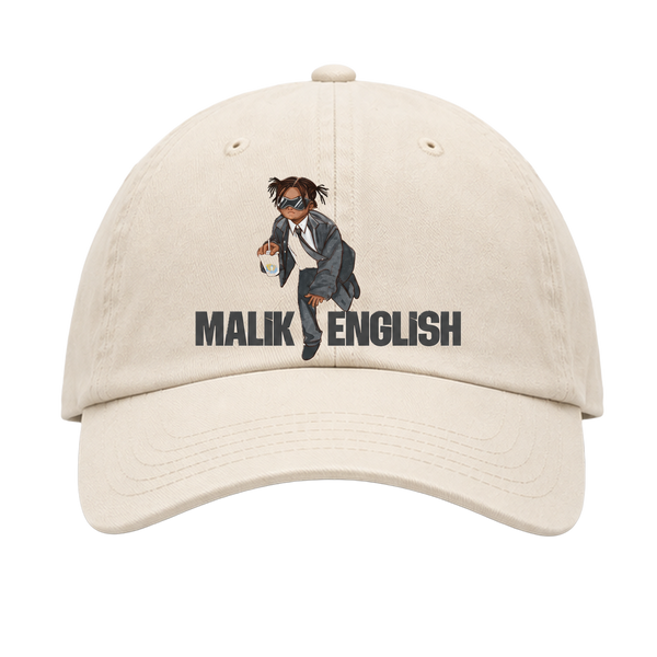 Malik English ecru AS Colour Access Cap 1130 front artwork.