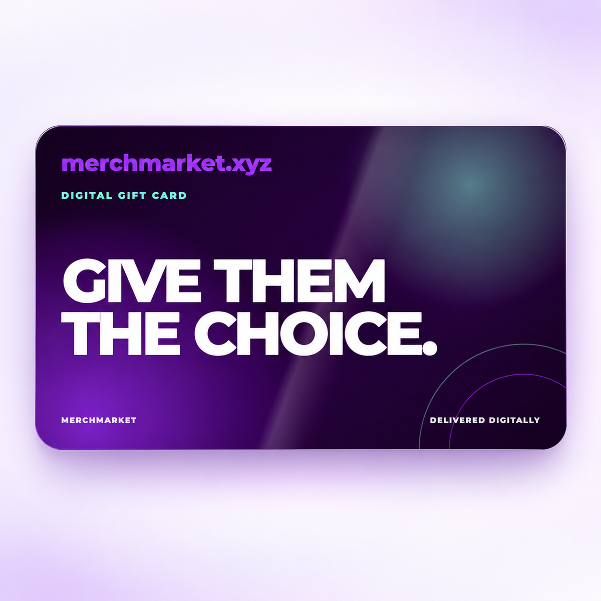 Merchmarket digital gift card