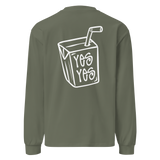 Unisex Cypress Long Sleeve T-Shirt by Liquid Lowdown featuring a heavyweight fabric and a back graphic design.