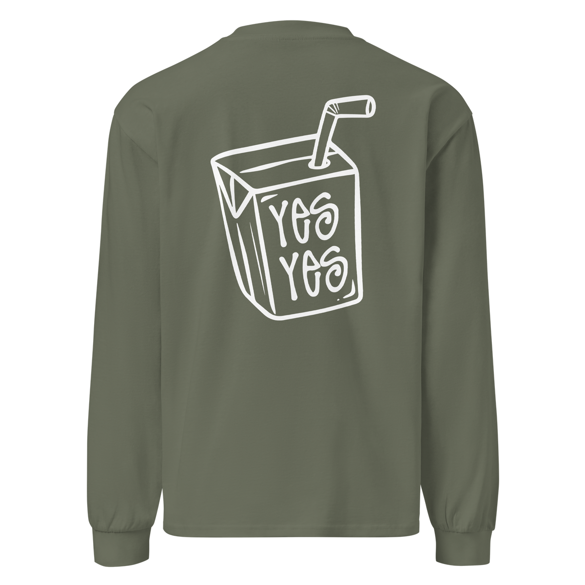 Unisex Cypress Long Sleeve T-Shirt by Liquid Lowdown featuring a heavyweight fabric and a back graphic design.