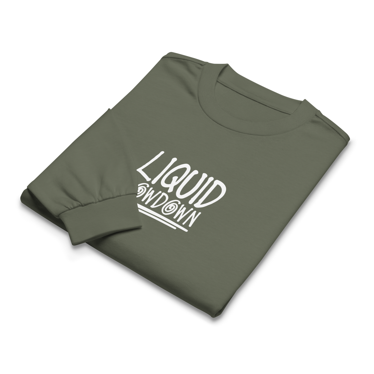 Unisex Cypress Long Sleeve T-Shirt by Liquid Lowdown, heavyweight cotton with front design, casual and comfortable for everyday wear.