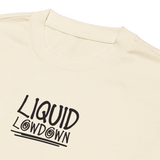 Liquid Lowdown unisex ecru long sleeve T-shirt with a premium heavyweight cotton fabric, casual and comfortable for everyday wear.